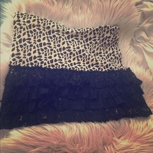 Leopard short skirt
